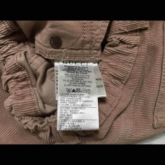 Gucci Pink Corduroy girls pants size 6 - Picture 7 of 12